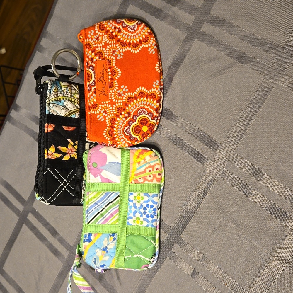 Vera Bradley Bundle of three NWOT zippered coin purses
